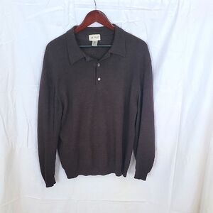 Alfani Brown Polo Sweater